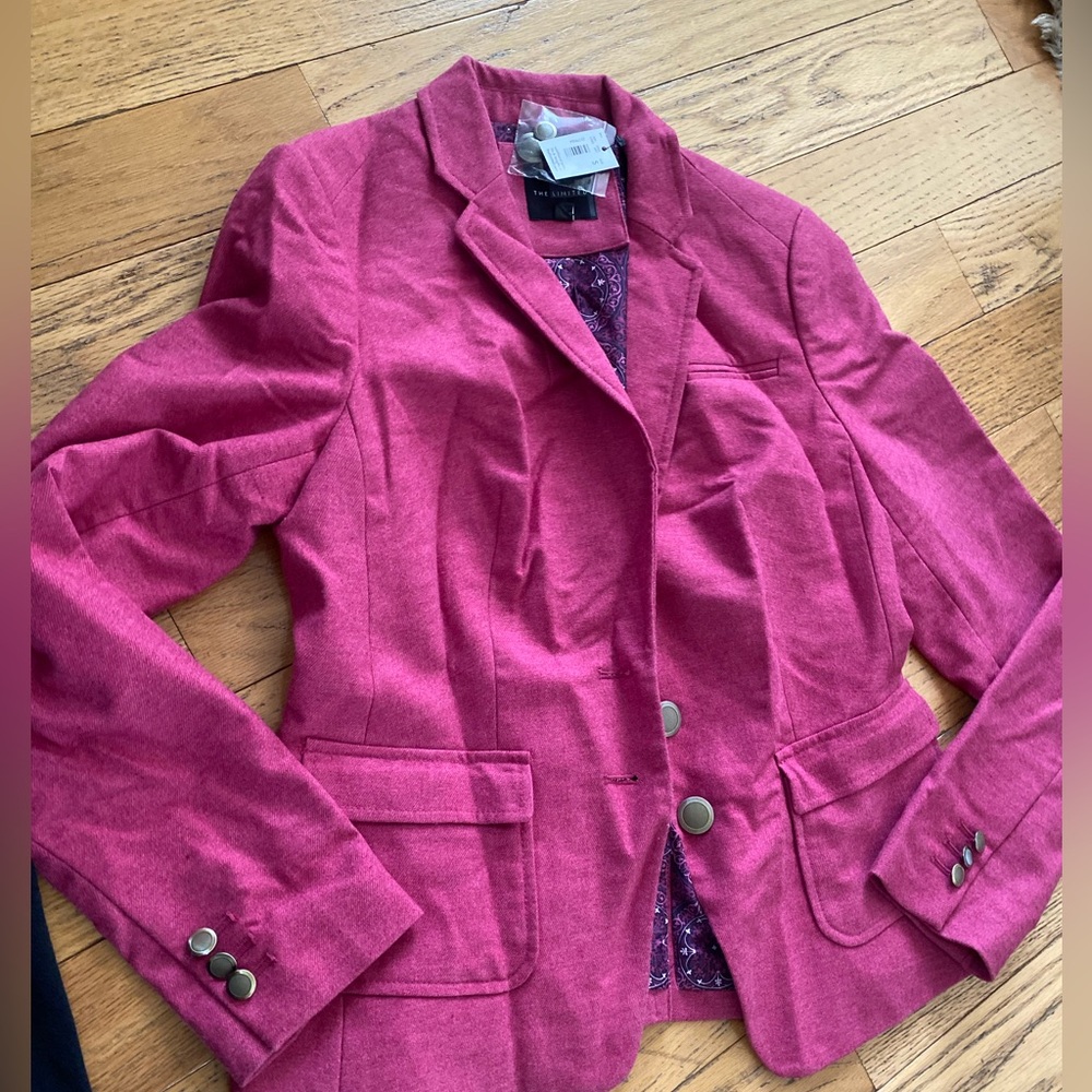 The limited hot pink lined blazer size S